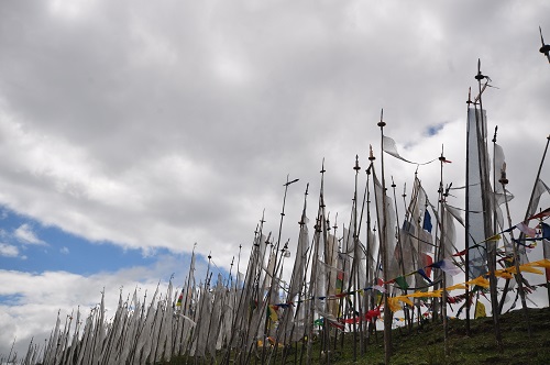 Prayer flags in Bhutan